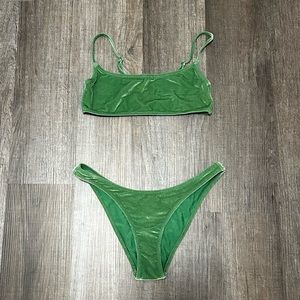 Triangl - Velvet Green Bikini